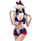 Conjunto de Lencería Sexy Premium con Diseño de Uniforme Escolar