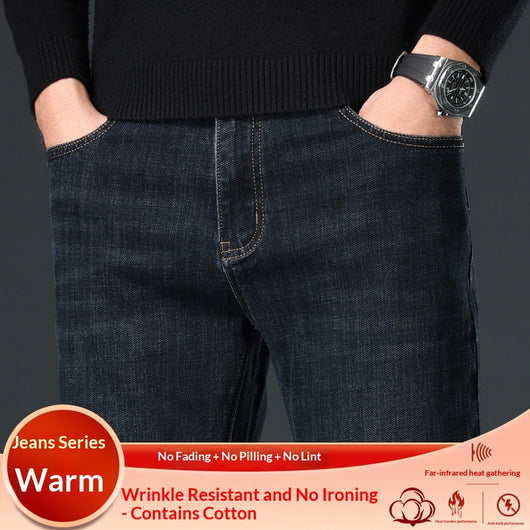Jeans Slim Fit Premium para Hombre - Corte Recto y Tela Gruesa - Image 6