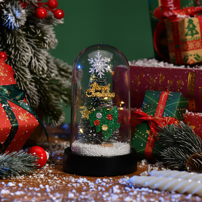 Árbol de Navidad LED con Pantalla de Cristal y Flores Decorativas - Image 17