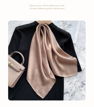 Pañuelo de Seda Elegante Retro para Primavera y Otoño - Image 30