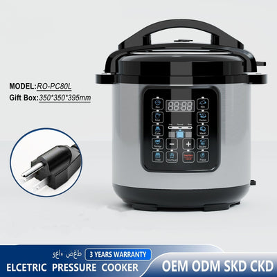 Olla a Presión Eléctrica de 8L con Sartén Antiadherente - Image 5