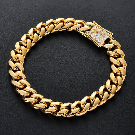 Pulsera Cubana para Hombre con Incrustaciones de Cobre - Image 9