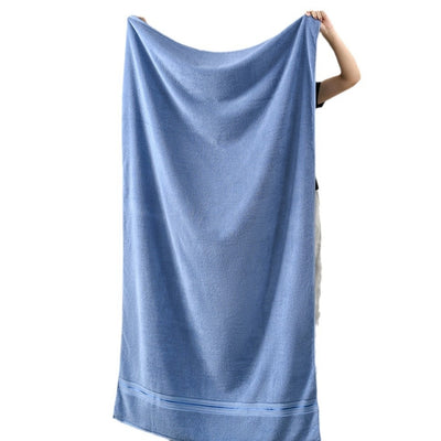 Toalla de Algodón Puro Portátil de Color Liso - Image 10