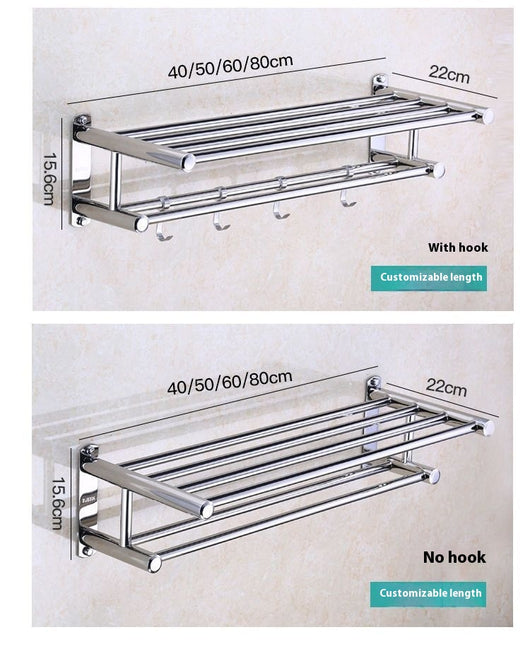 Toallero de Acero Inoxidable 304 Portátil para Baño - Image 17