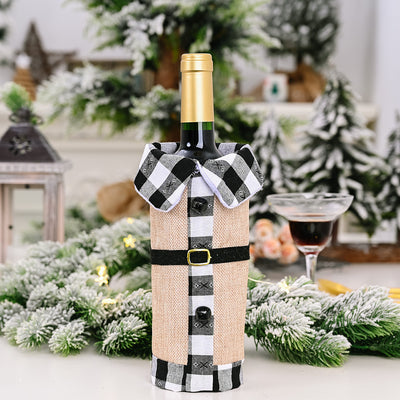 Funda Protectora Navideña para Botellas de Vino - Decoración de Mesa y Hogar - Image 36