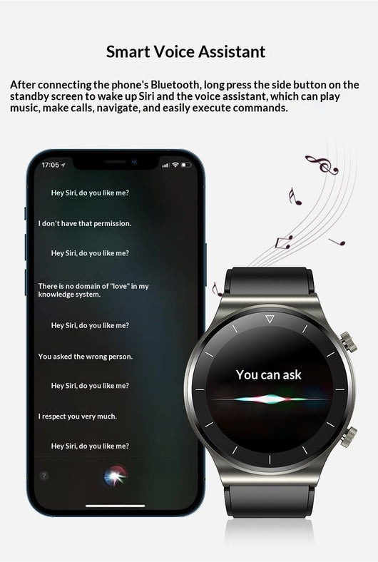 Reloj Inteligente Deportivo con Llamadas Bluetooth, Monitor de Frecuencia Cardíaca y Glucosa - Image 16