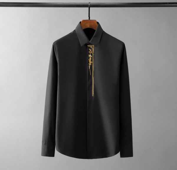 Camisa Slim Fit de Manga Larga para Hombre