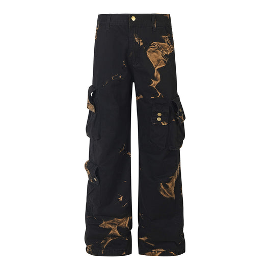 Pantalones Cargo Rectos Oversized Estilo Retro Otoñal - Image 8