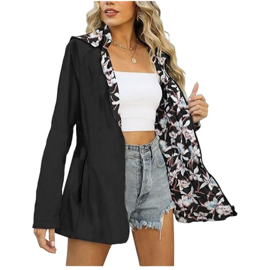 Cortavientos Reversible Estampado Mujer Estilo Japonés y Coreano - Image 6