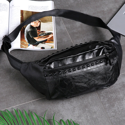 Mochila Urbana de Un Hombro con Diseño Diagonal para Hombre - Image 9