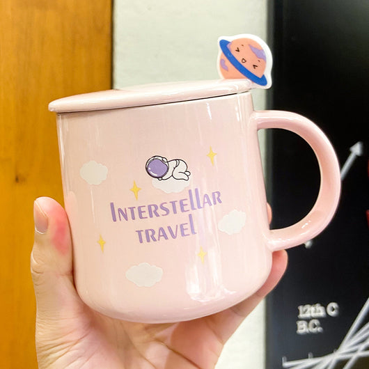 Taza de Café Personalizada de Cerámica con Tapa y Cuchara - Image 9