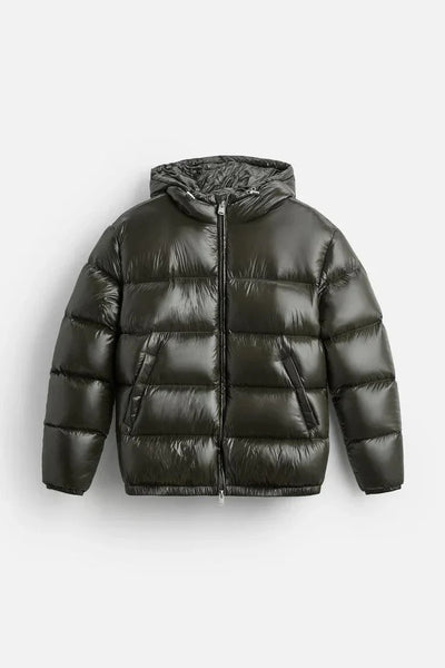 Chaqueta Negra de Algodón con Capucha - Estilo Casual - Image 25