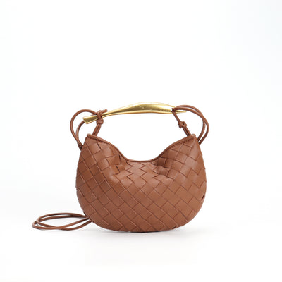 Bolso de Cuero Tejido para Viajes - Bandolera Portátil Estilo Casual - Image 10