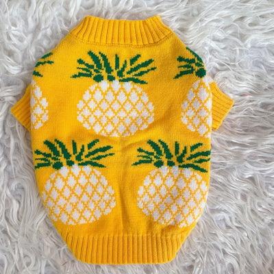 Ropa Navideña para Mascotas con Estampado de Piña - Abrigo Otoño Invierno - Image 12