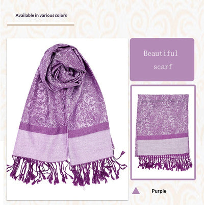 Elegante Chal Ligero de Lujo - Envolvente de Imitación Cashmere para Mujer - Image 48