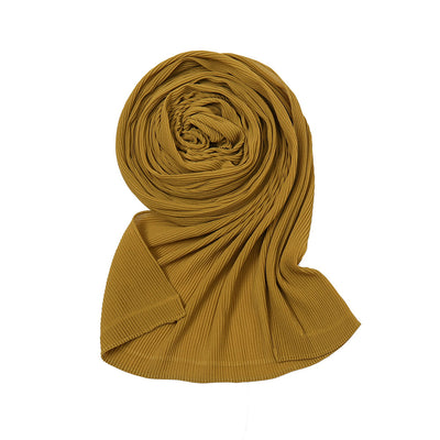 Pañuelo Plisado de Gasa Perlada - Chal Protector Solar para Mujer - Image 28