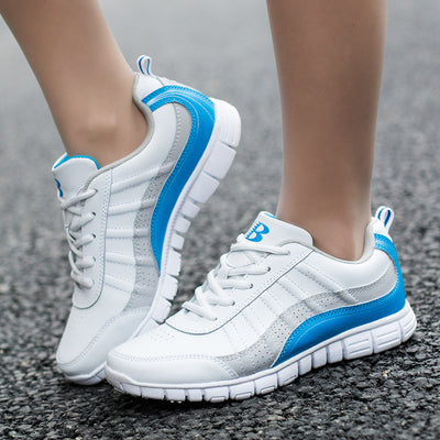 Tenis Deportivos Transpirables para Mujer - Zapatillas Blancas Otoño
