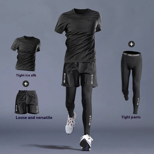 Camiseta Deportiva Ajustada Manga Larga Secado Rápido para Entrenamiento - Image 7