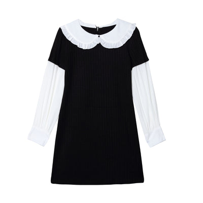 Vestido Camiseta Tejida con Cuello Muñeca Ajustado para Mujer - Image 6