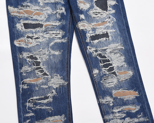 Jeans Rectos Vintage Desteñidos - Estilo Clásico Moderno - Image 8