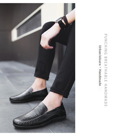 Zapatos de Cuero Casual para Hombre Estilo Británico Suela Flexible - Image 7