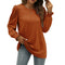 Blusa Elegante con Cuello Redondo y Mangas Abullonadas para Mujer