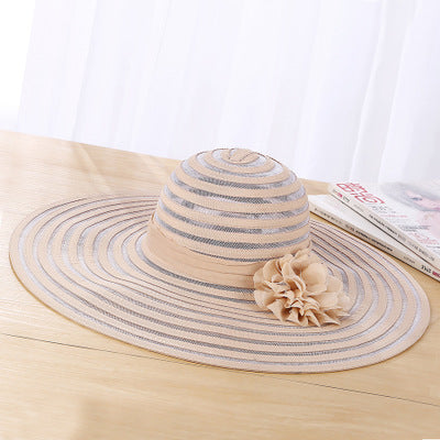 Sombrero de Paja Coreano con Malla Transpirable y Ala Ancha Protección Solar - Image 9