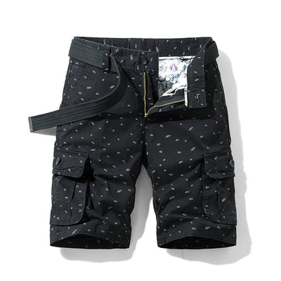Pantalones Cortos Holgados para Hombre - Estilo Overol de 5 Puntos - Image 3