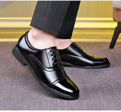 Zapatos de Cuero Formales Puntiagudos para Hombre - Estilo Ejecutivo Británico - Image 19