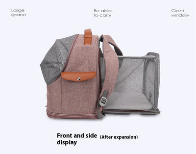 Mochila Transportadora Respirable para Gatos de Gran Capacidad Expandible - Image 24