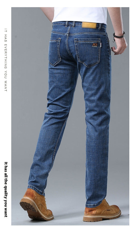 Jeans Rectos Sueltos de Seda de Hielo para Verano - Image 10