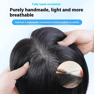 Peluca Completa de Cabello Natural para Mujer - Volumen Alto y Cobertura Total - Image 4