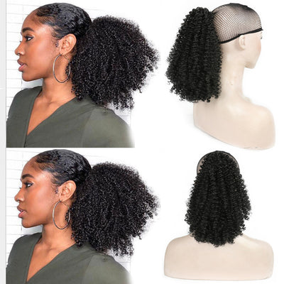 Extensión de Cabello Rizado Voluminoso - Fibra Sintética Premium