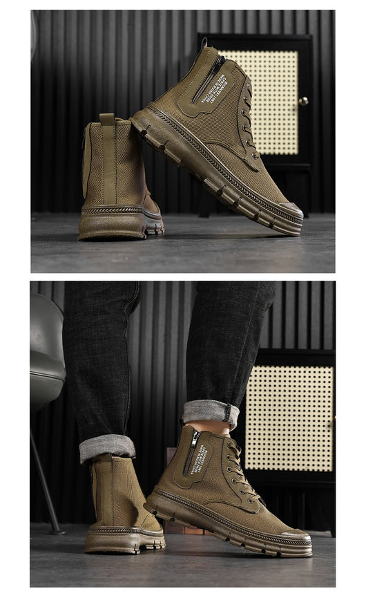 Botas de Trabajo Impermeables con Cierre Lateral para Hombre - Image 15