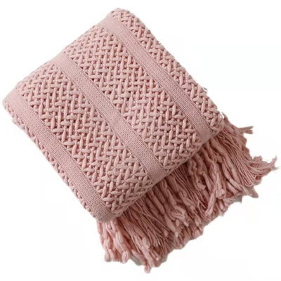 Manta Tejida de Algodón para Sofá, Cama y Decoración