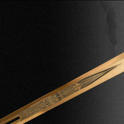 Espada Integral Jinsheng Acero Manganeso Alto - Pieza de Colección Premium Sin Filo - Image 5