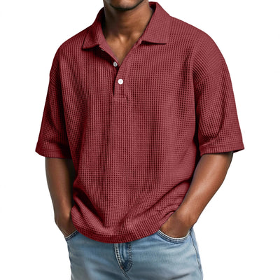 Camisa Minimalista de Punto Texturizado con Cuello Clásico - Image 3