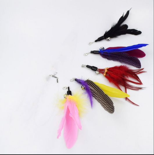 Caña de Pescar Interactiva para Gatos con Plumas Retráctil de 3 Secciones - Image 9