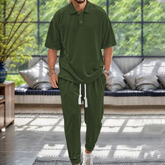 Traje Jacquard de Punto Pesado en Colores Sólidos - Image 27