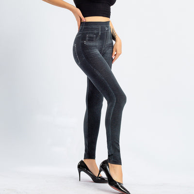 Leggins sin Costuras Estilo Denim con Efecto Levantador - Image 30