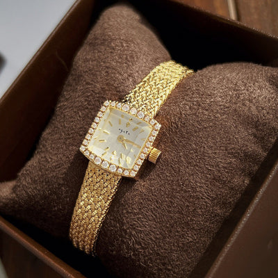 Reloj de Pulsera Cuadrado Retro para Mujer - Movimiento de Cuarzo Elegante - Image 2