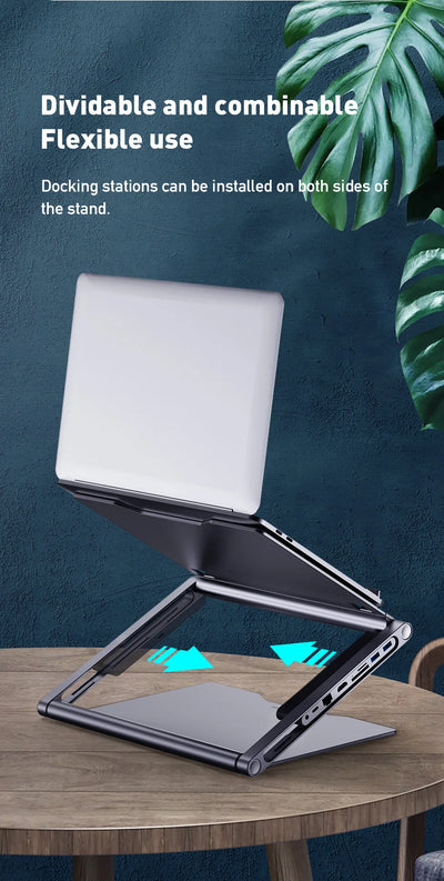 Soporte para Laptop con Estación de Acoplamiento 8 en 1 - Image 12