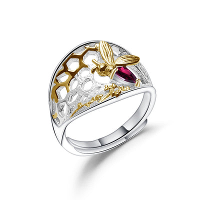 Anillo Ajustable de Diseño Natural con Apertura Flexible - Image 3