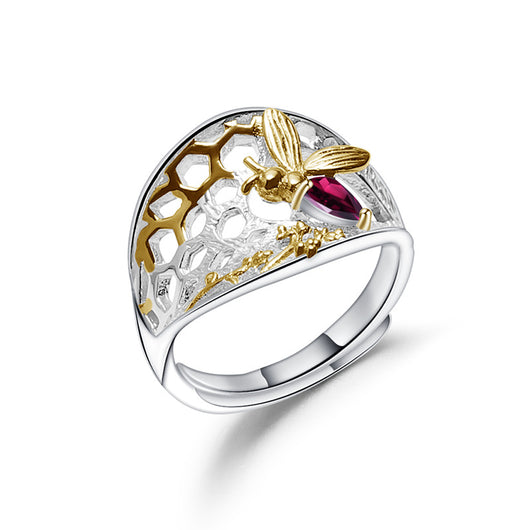 Anillo Ajustable de Diseño Natural con Apertura Flexible - Image 3
