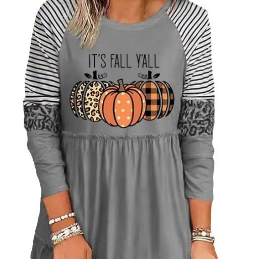 Vestido Princesa Calabaza a Rayas Multicolor para Niñas - Image 11