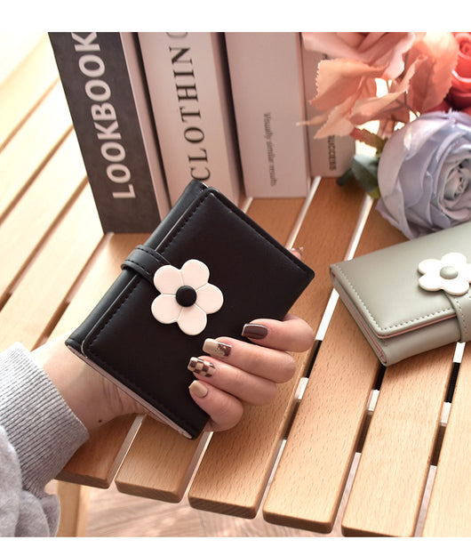 Monedero Floral Compacto - Billetera Pequeña con Diseño Flores - Image 15