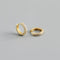 Brincos de Argola Zircon Light-Luxury Femininos Dourado M
