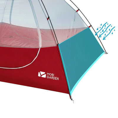 Tienda de Campaña Alpinista 3 Estaciones con Doble Techo, Marco de Aluminio Resistente a Viento y Lluvia - Image 15