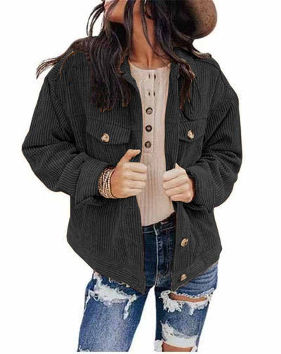 Cardigan de Terciopelo Suelto para Mujer - Abrigo Casual Otoño Invierno - Image 7