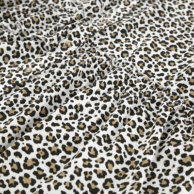 Blusa Leopardo con Volantes Manga Larga para Mujer - Image 24